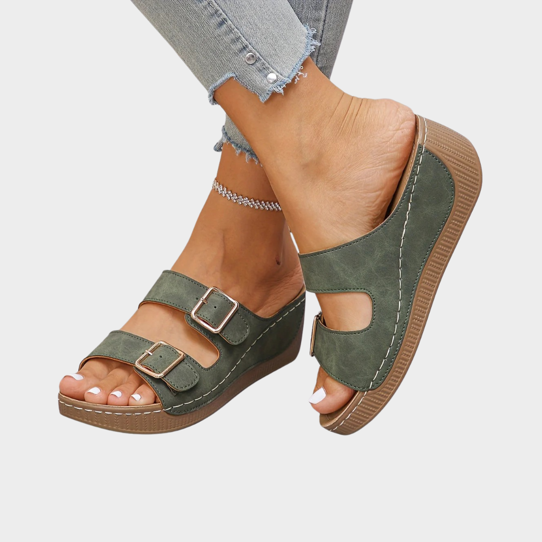 MARJORIE | CASUAL ORTHOPEDIC WEDGE SANDALS