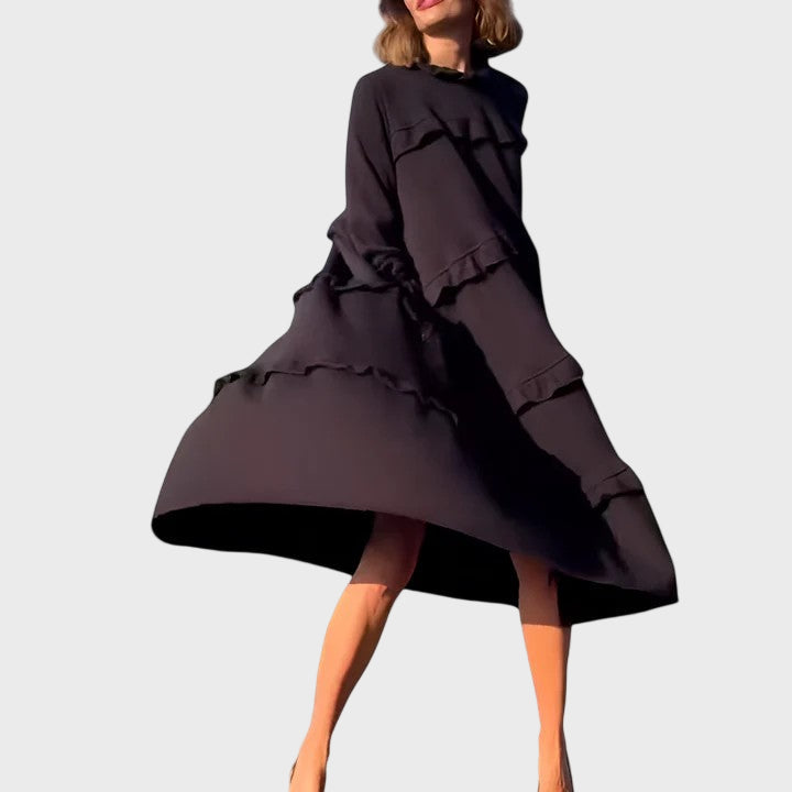 Evren | Elegant Tummy-Covering Midi Dress