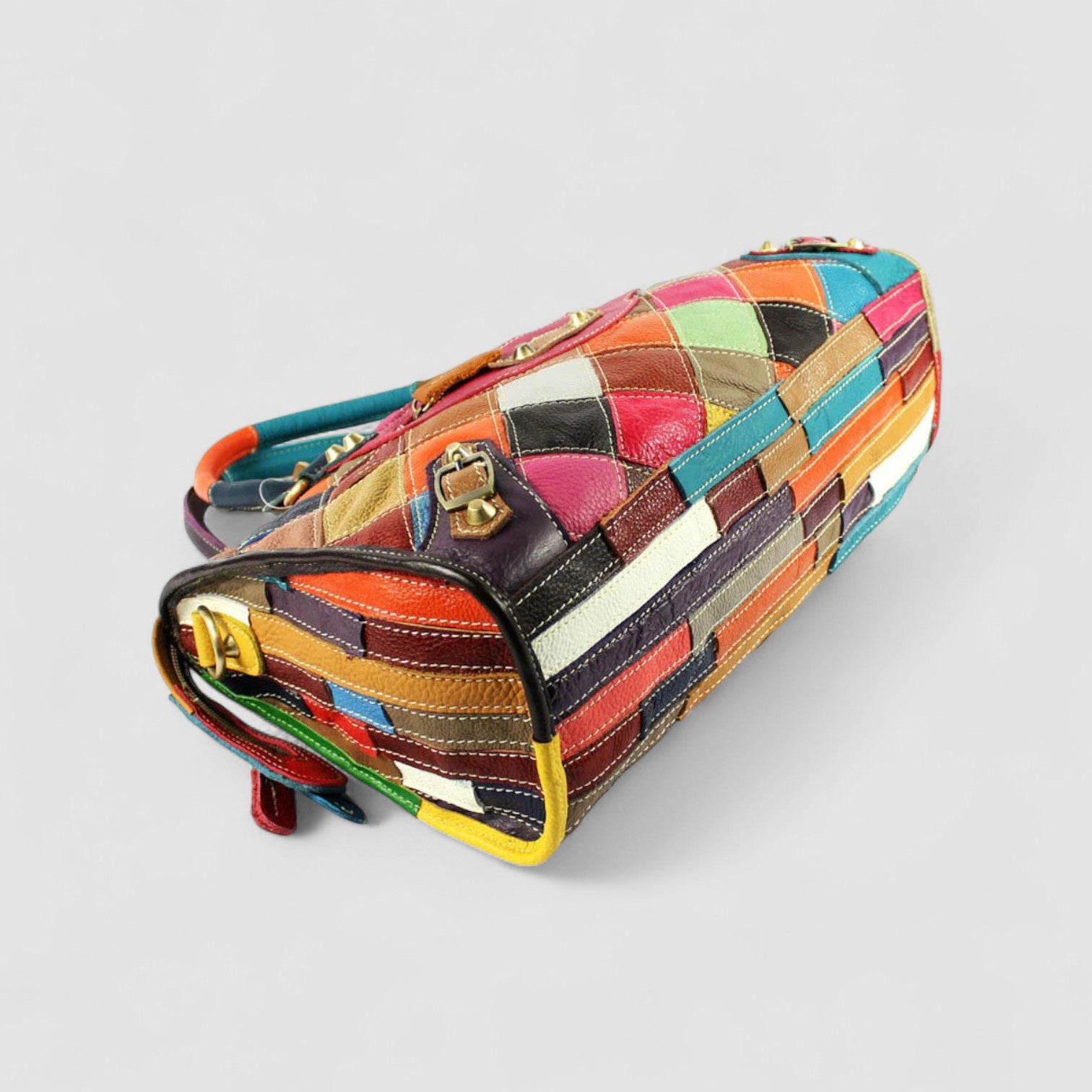 Hanae | Mosaic Leather Handbag