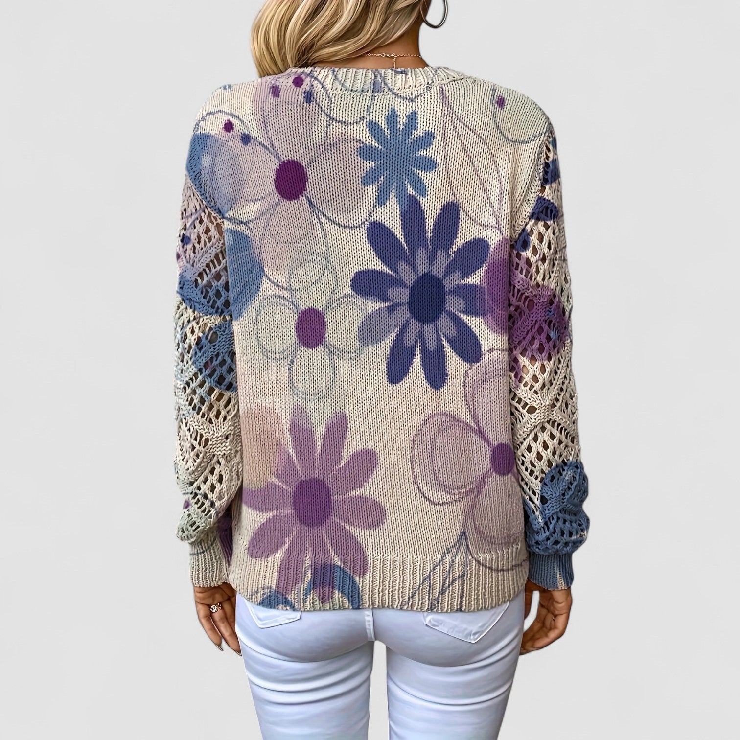 Beverly | Soft Floral Knit Sweater