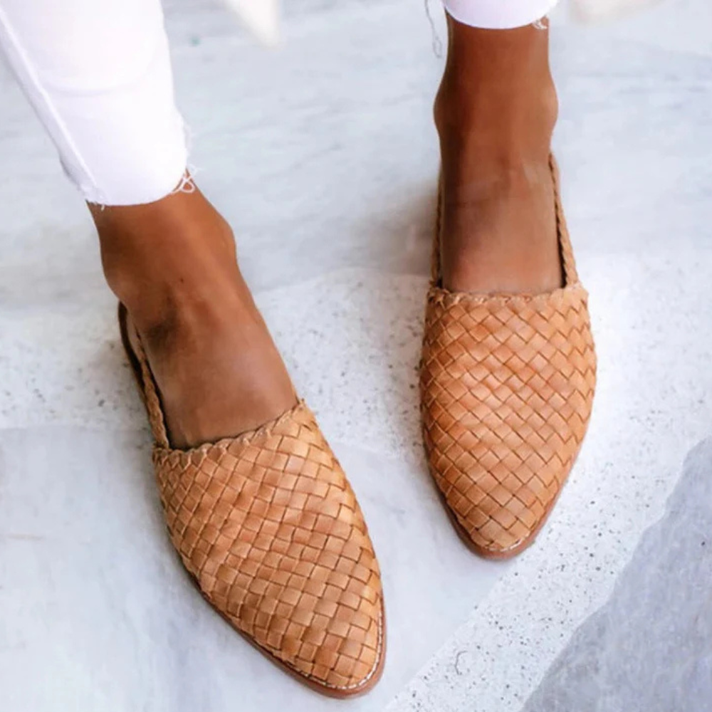 NATALIE | STYLISH WOVEN STLE SANDALS