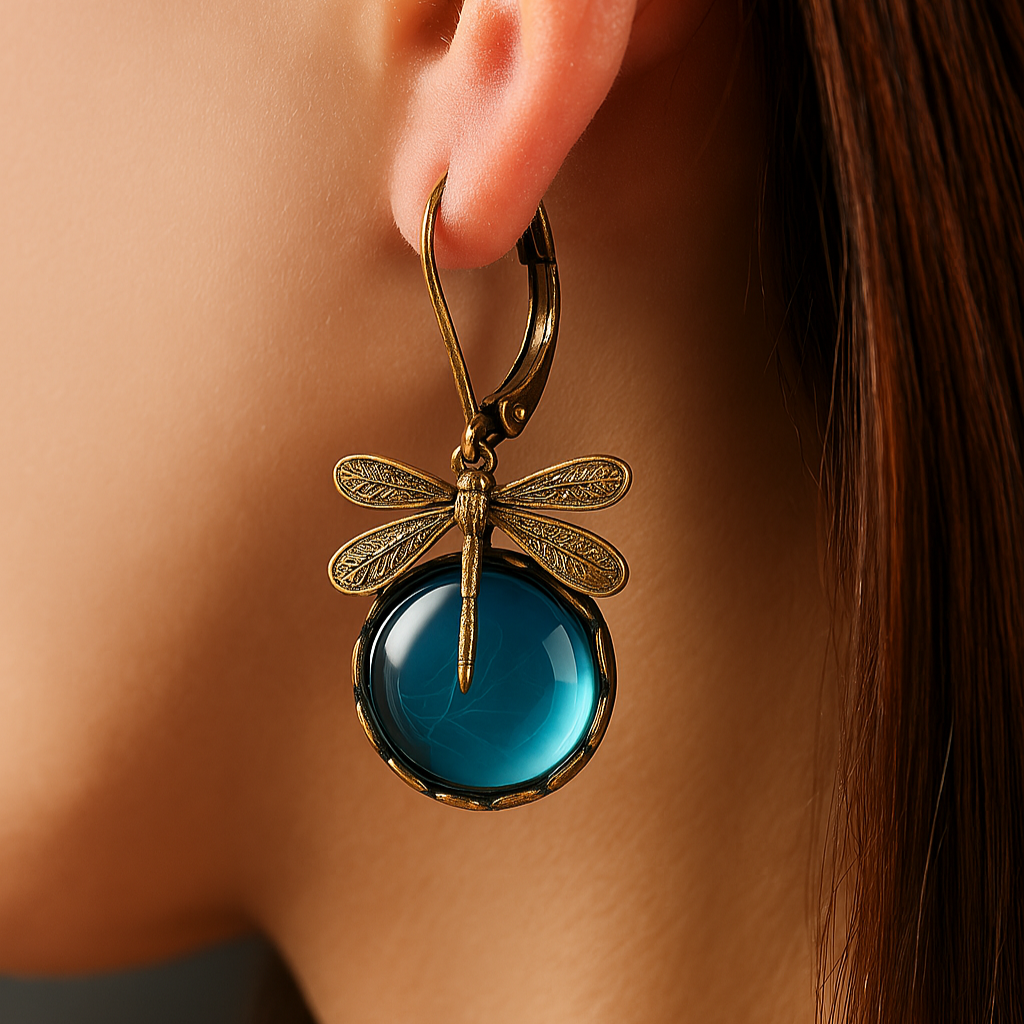 Spherical Dragonfly Earrings