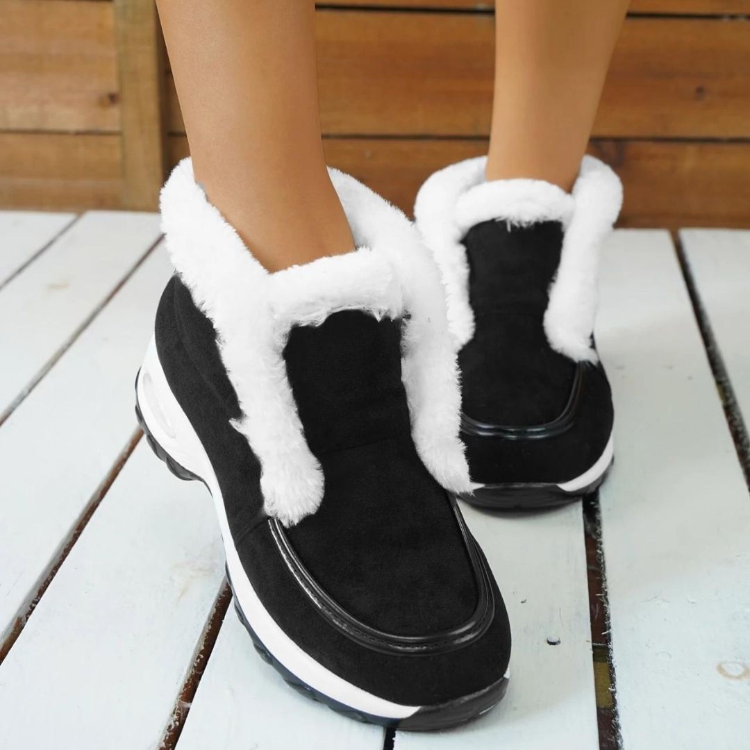 Vegan Leather Casual Ankle Boots