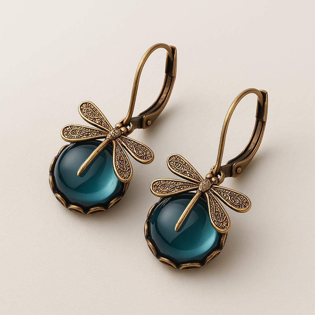 Spherical Dragonfly Earrings