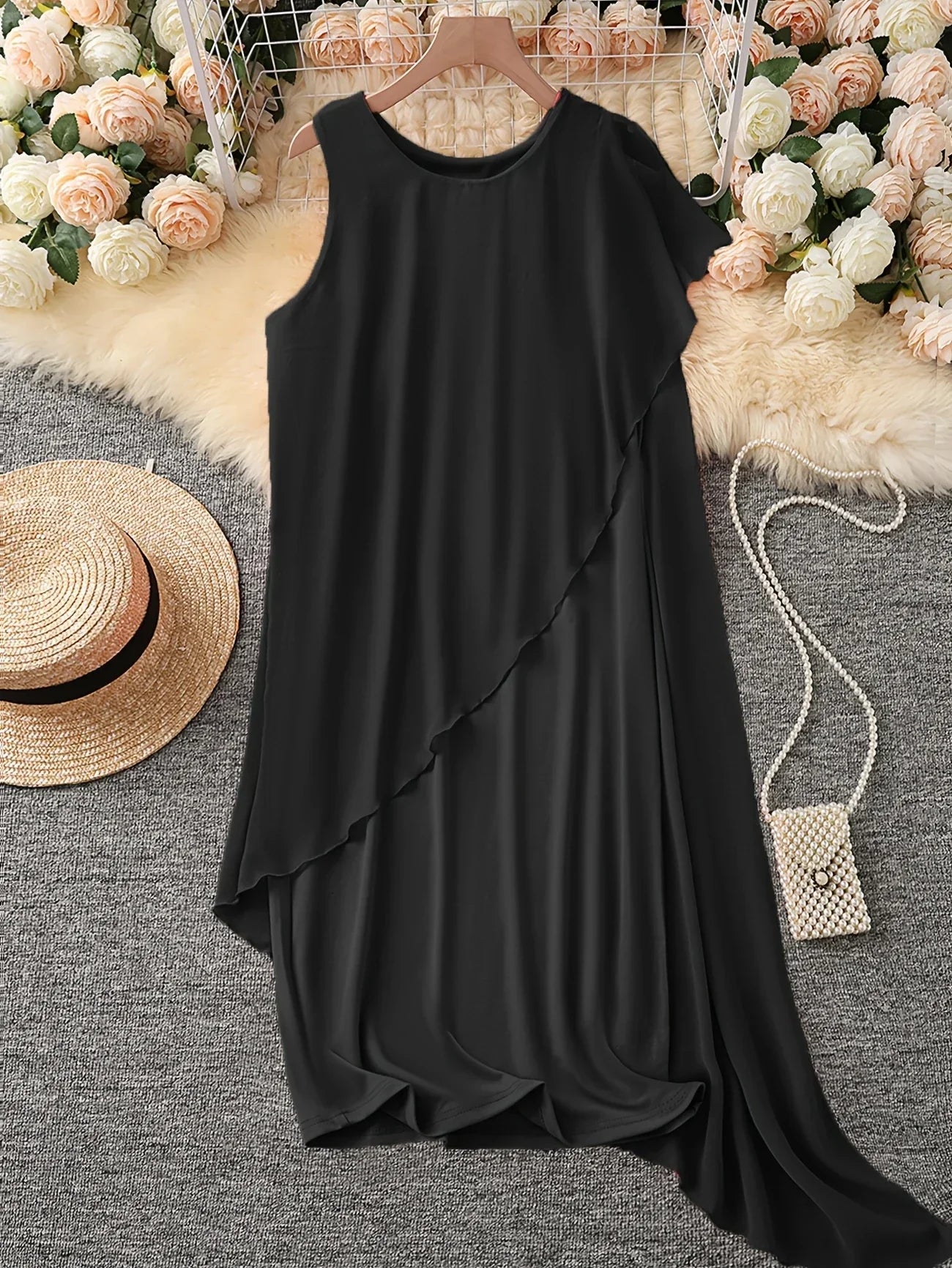 ADDIE | TIMELESS SLEEVELESS MIDI DRESS