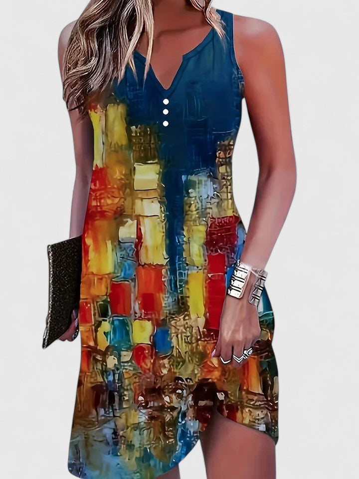 Gela | Stylish Sleeveless Mini Dress