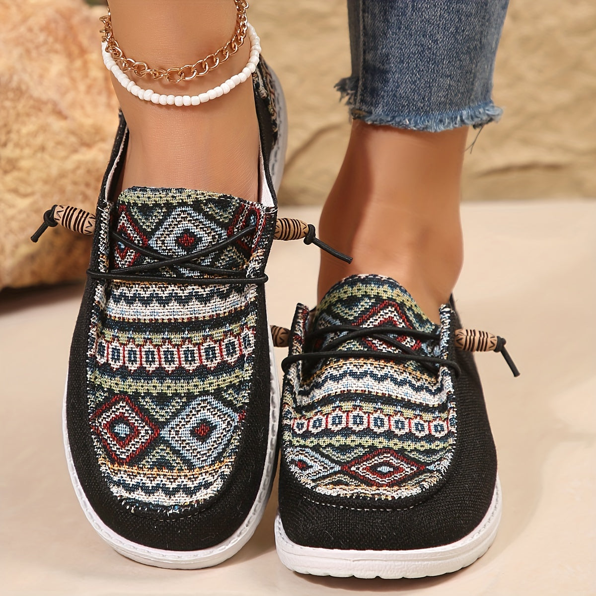 Women’s Vintage Geometric Shoes
