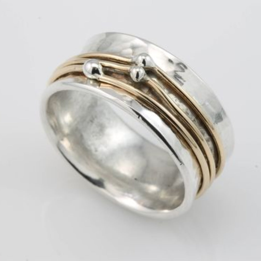 STELLA | TIMELESS GOLD LAYERED SILVER RING