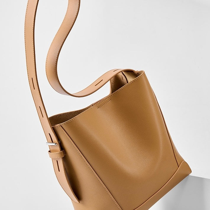Genuine Crossbody & Shoulder Oversized Bucket Bag