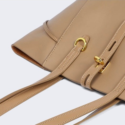 Vintage Lock Buckle Tote Bag