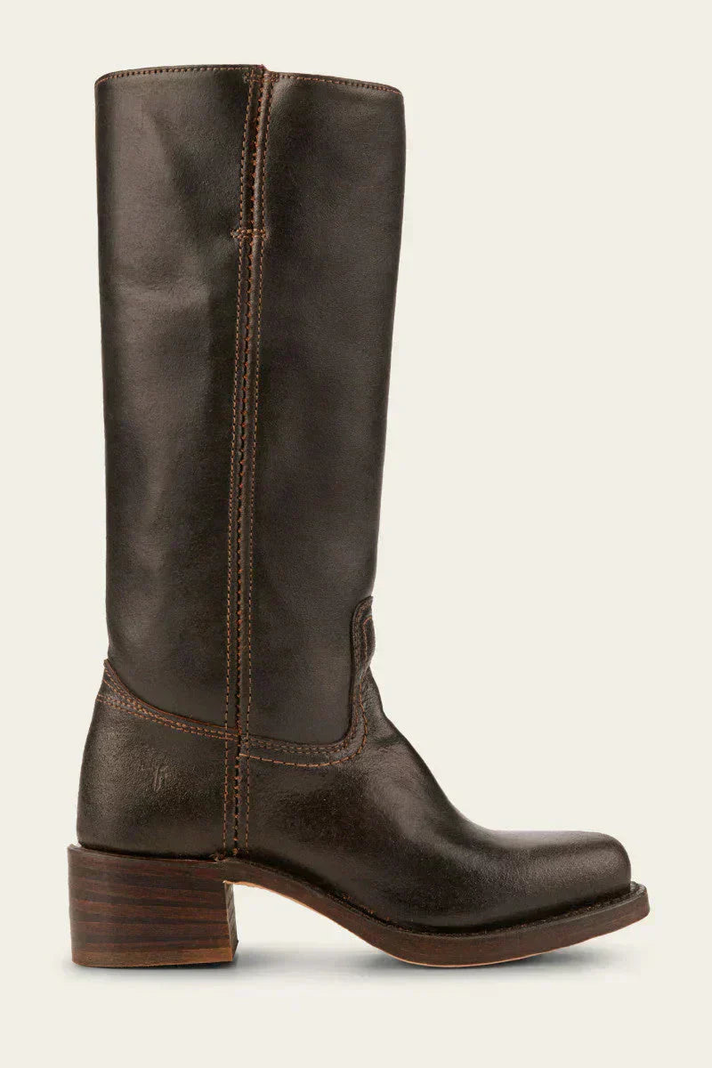Knee-High Boots with Slim Fit and Structured Sole
