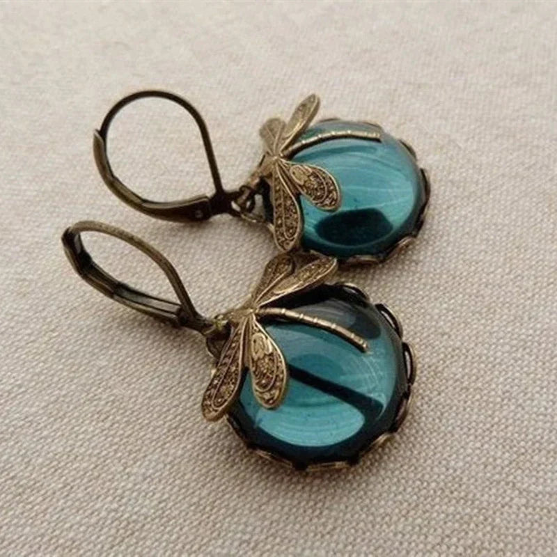 Spherical Dragonfly Earrings