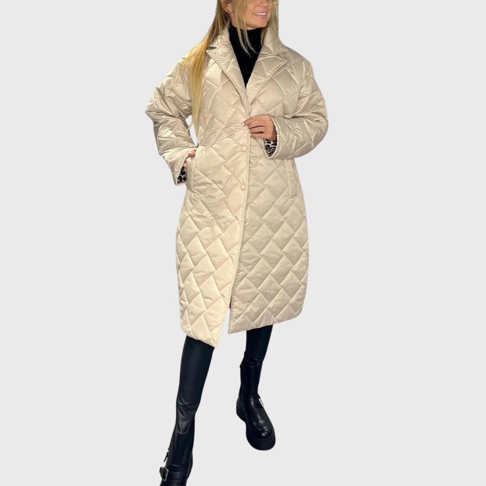 Rowena | Quilted Long Coat