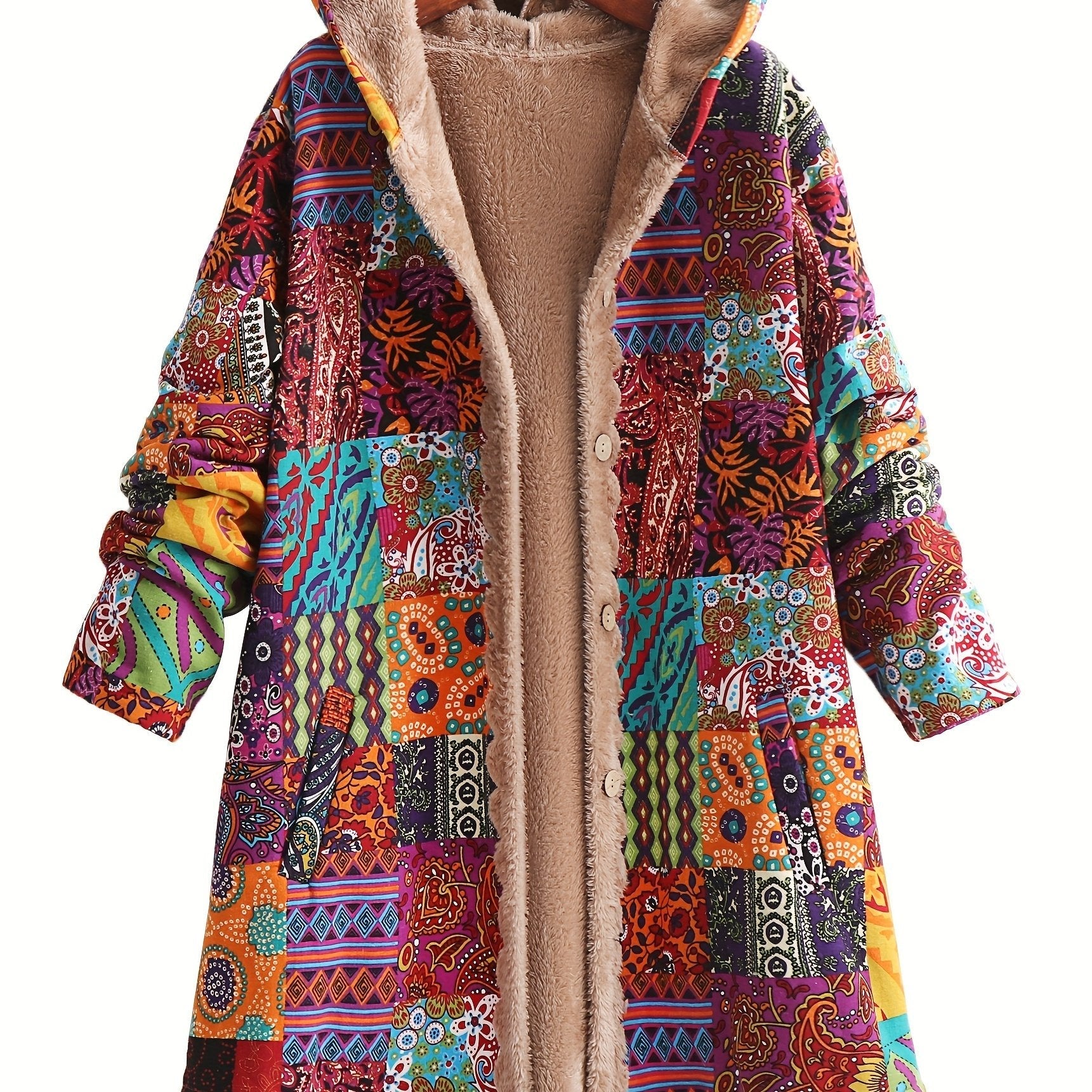 Rosalind | Cozy Patchwork Coat