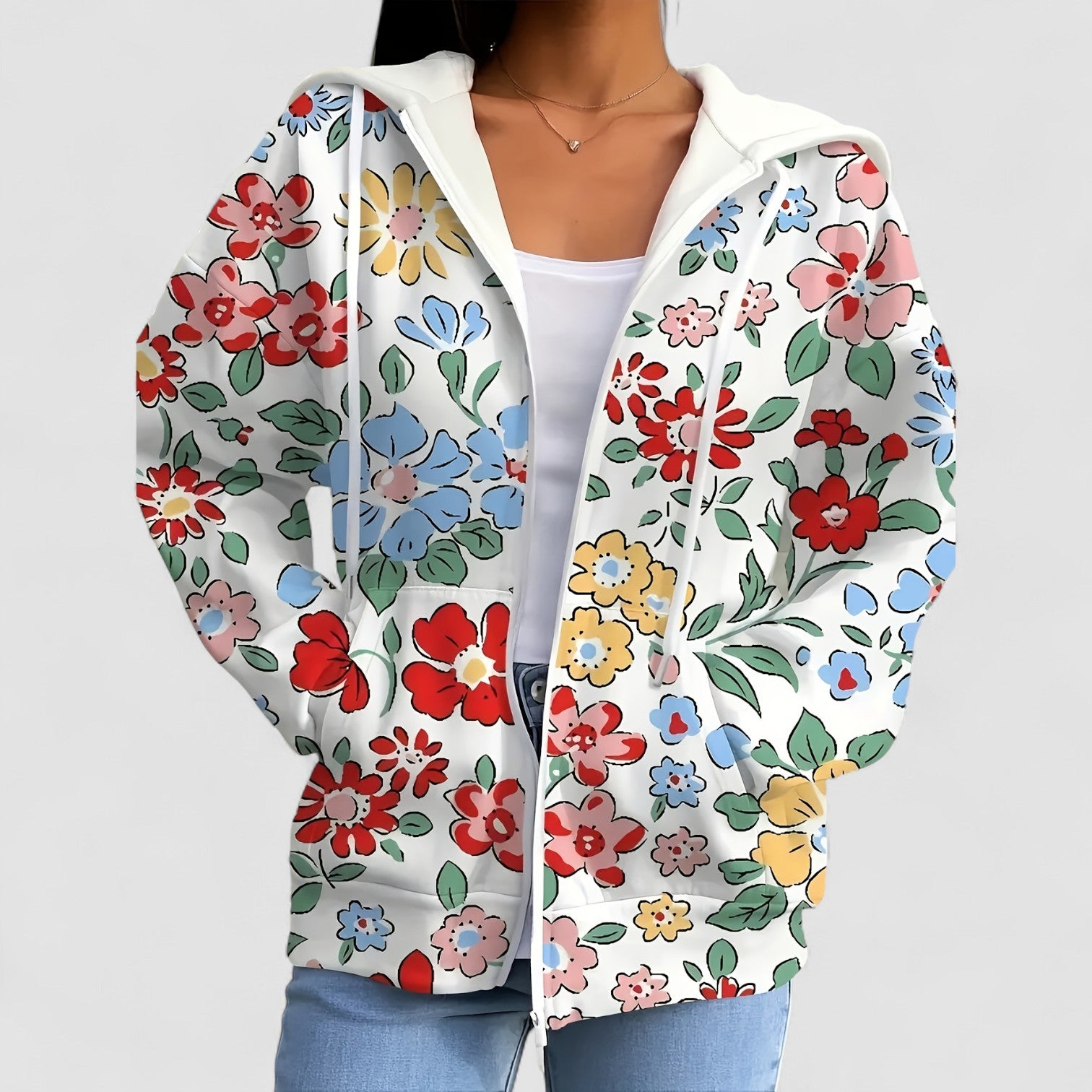 Blanche | Joyful Flower Hoodie