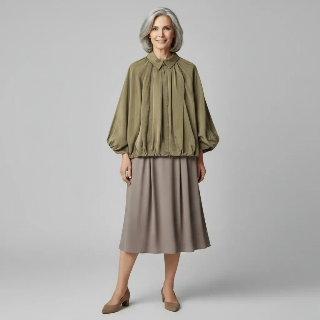Celine | Flowing Pleated Blouse