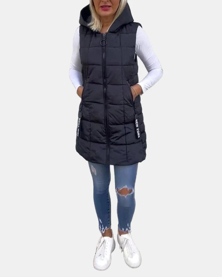 Solene | Sleeveless Padded Coat