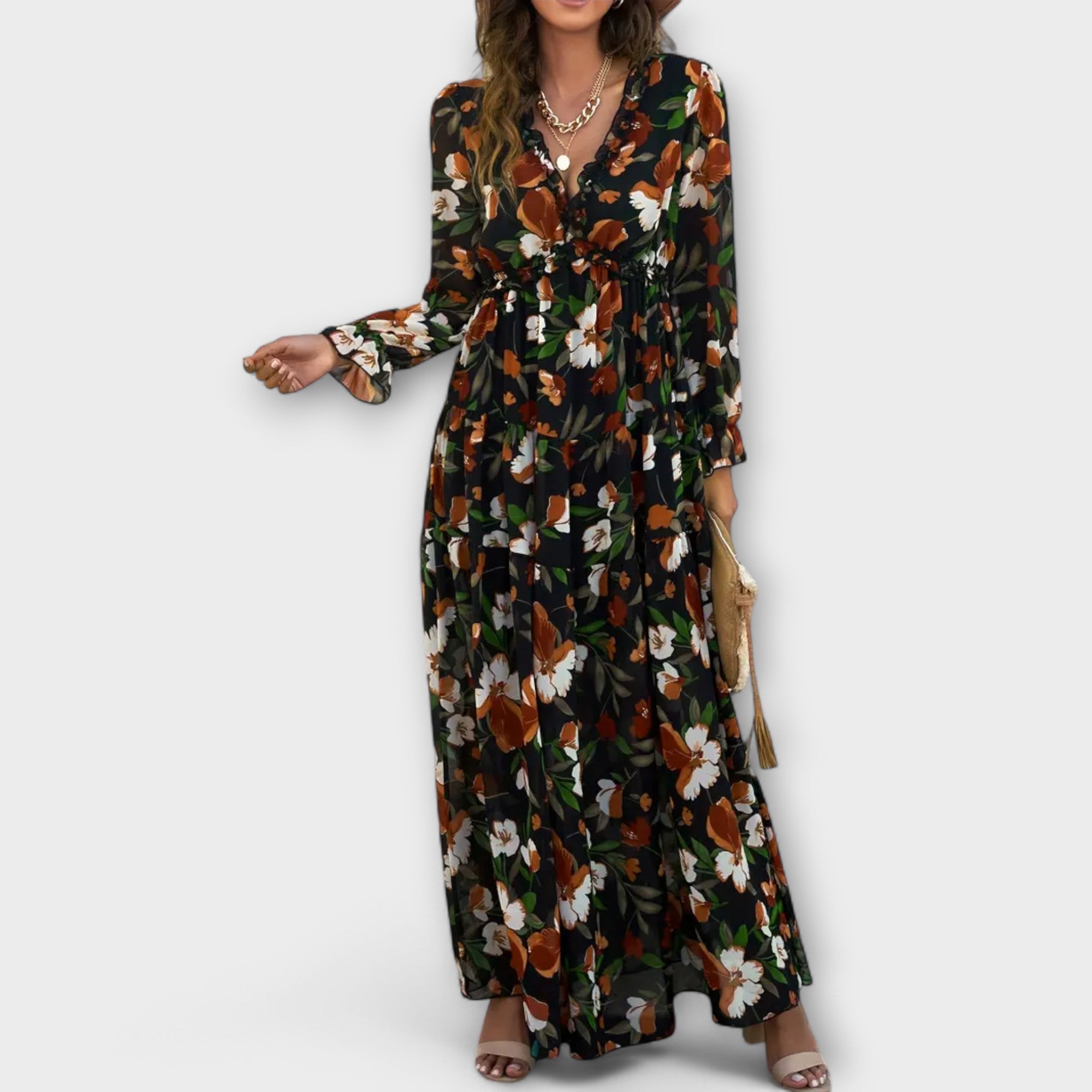CIRILLA | FLOWY FLORAL MAXI DRESS