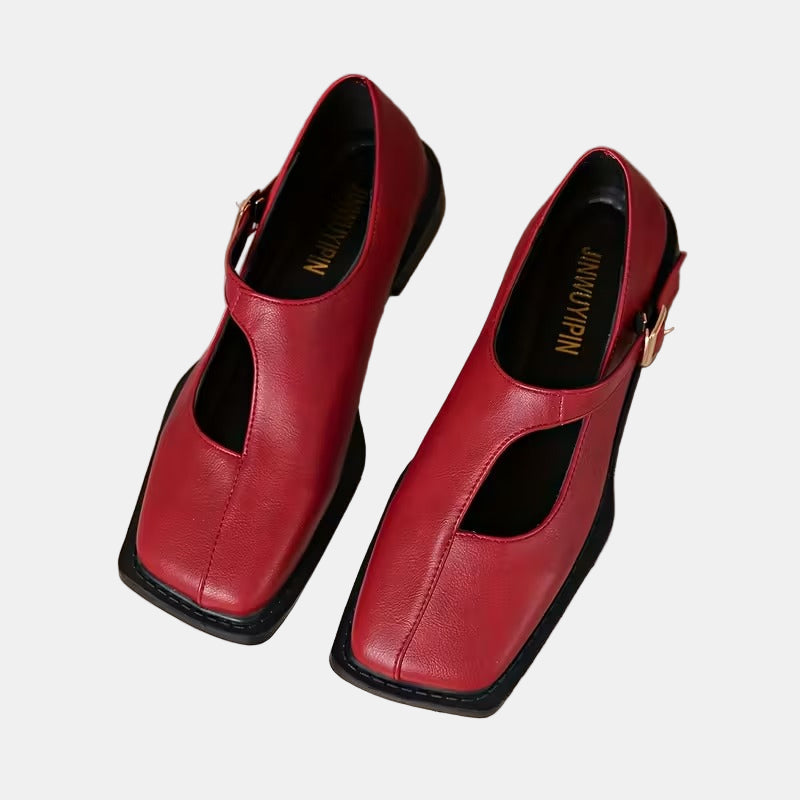 Christine | Classic T-Strap Flats