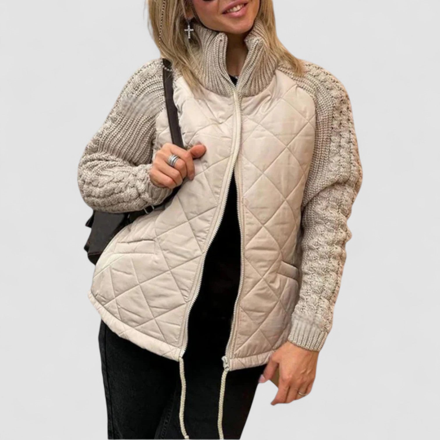 Janet | Quilted Knit Jacket