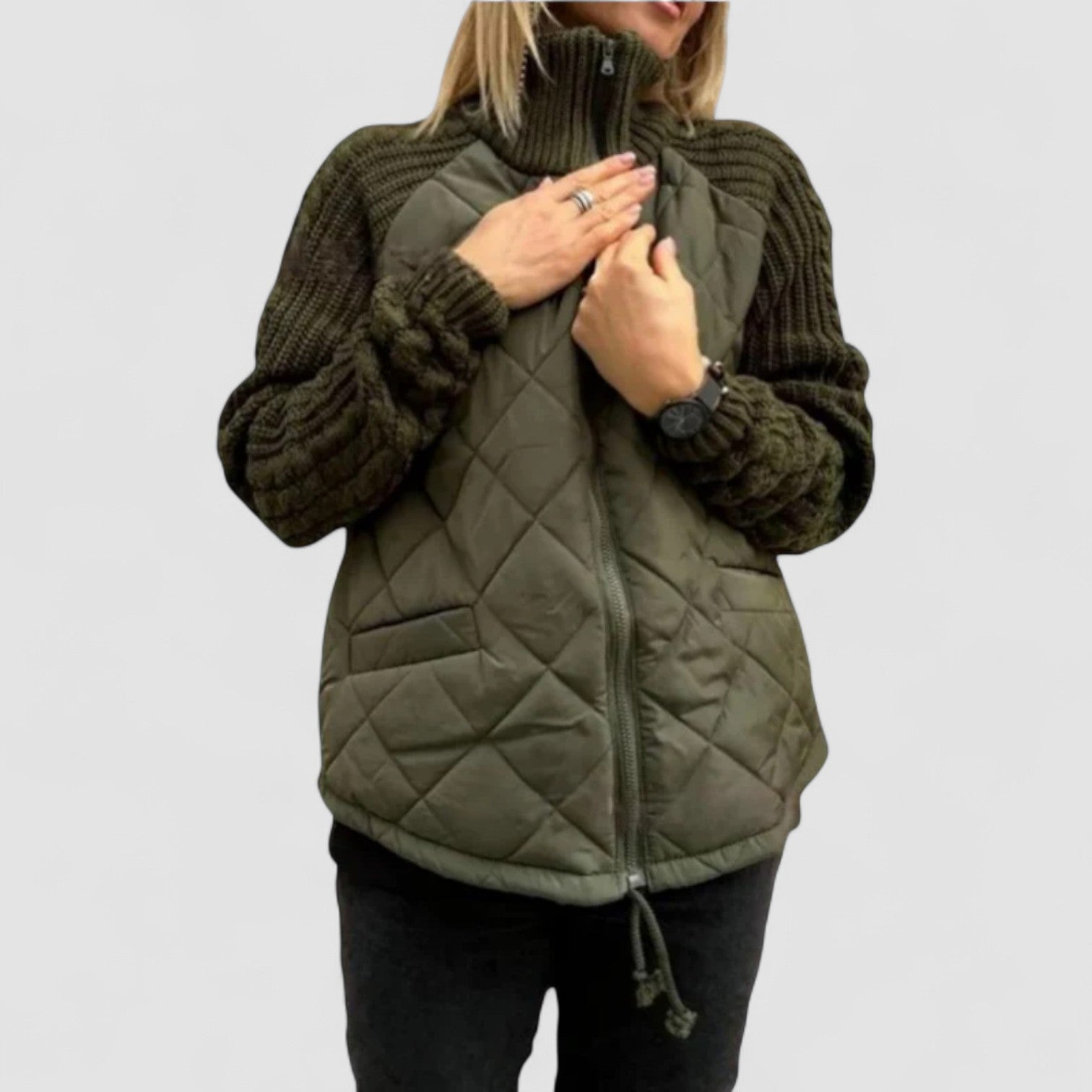 Janet | Quilted Knit Jacket