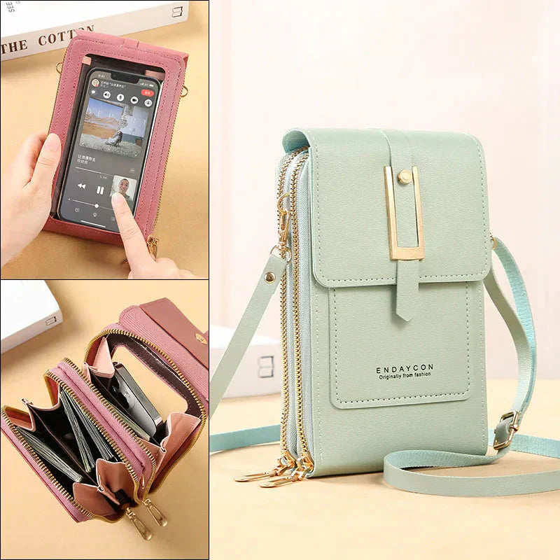 Crossbody Bag with Mobile Phone Holder