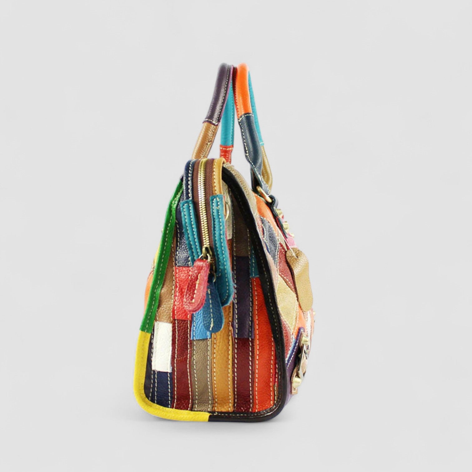 Hanae | Mosaic Leather Handbag