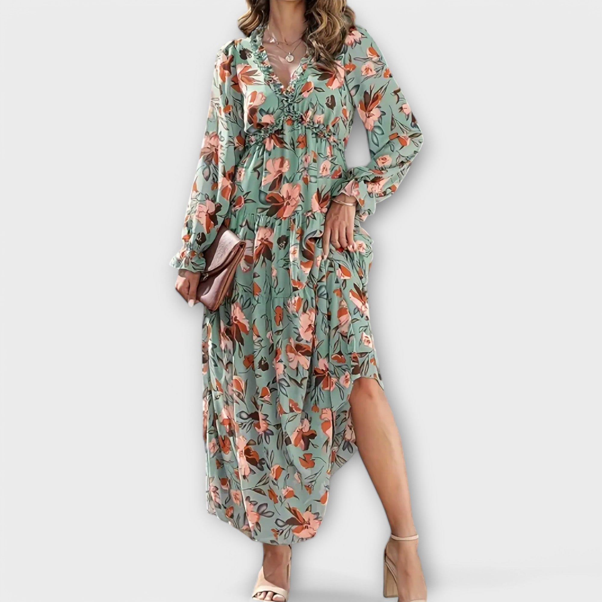 CIRILLA | FLOWY FLORAL MAXI DRESS