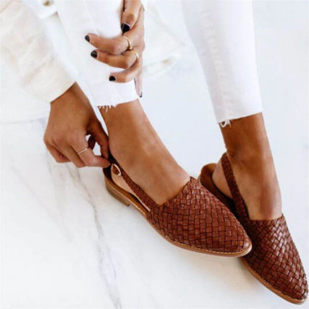 NATALIE | STYLISH WOVEN STLE SANDALS