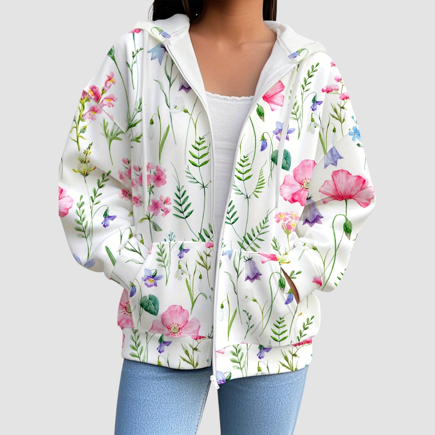 Bernadine | Garden Zip Hoodie