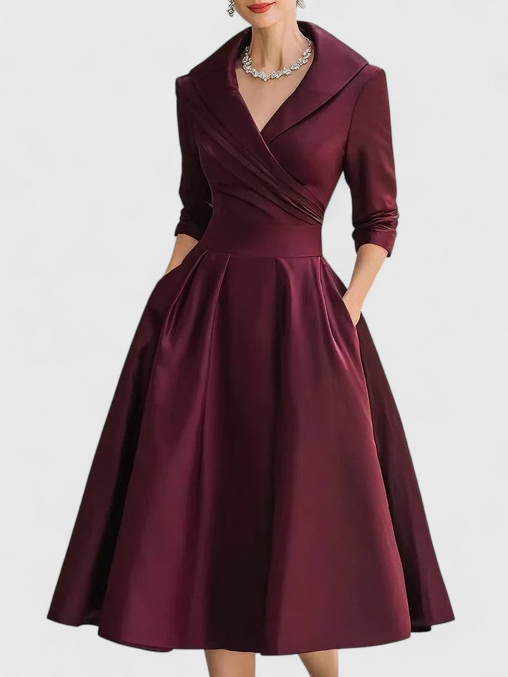 Elowen | Graceful Midi Silhouette Dress