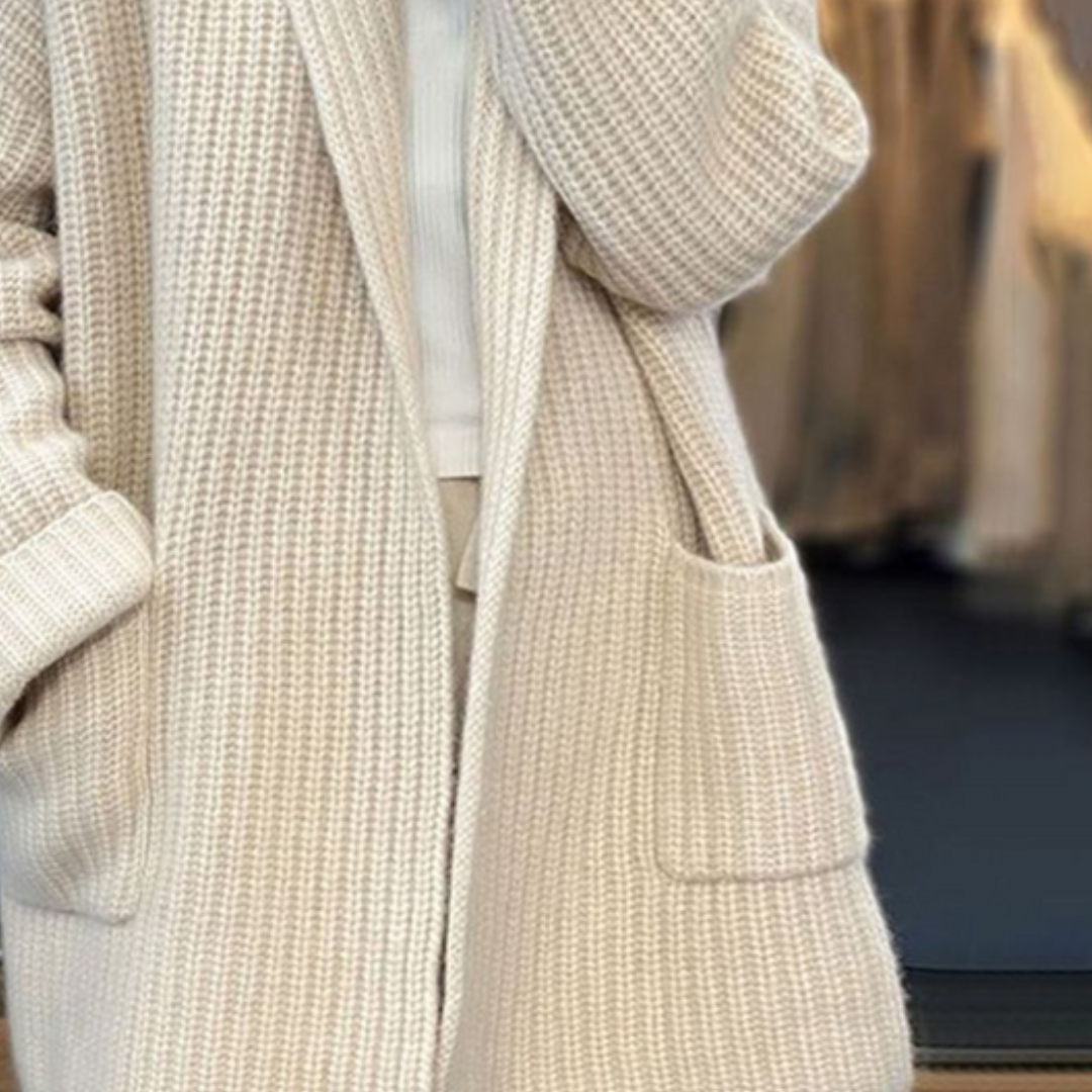 Liora | Elegant Waffle Cardigan