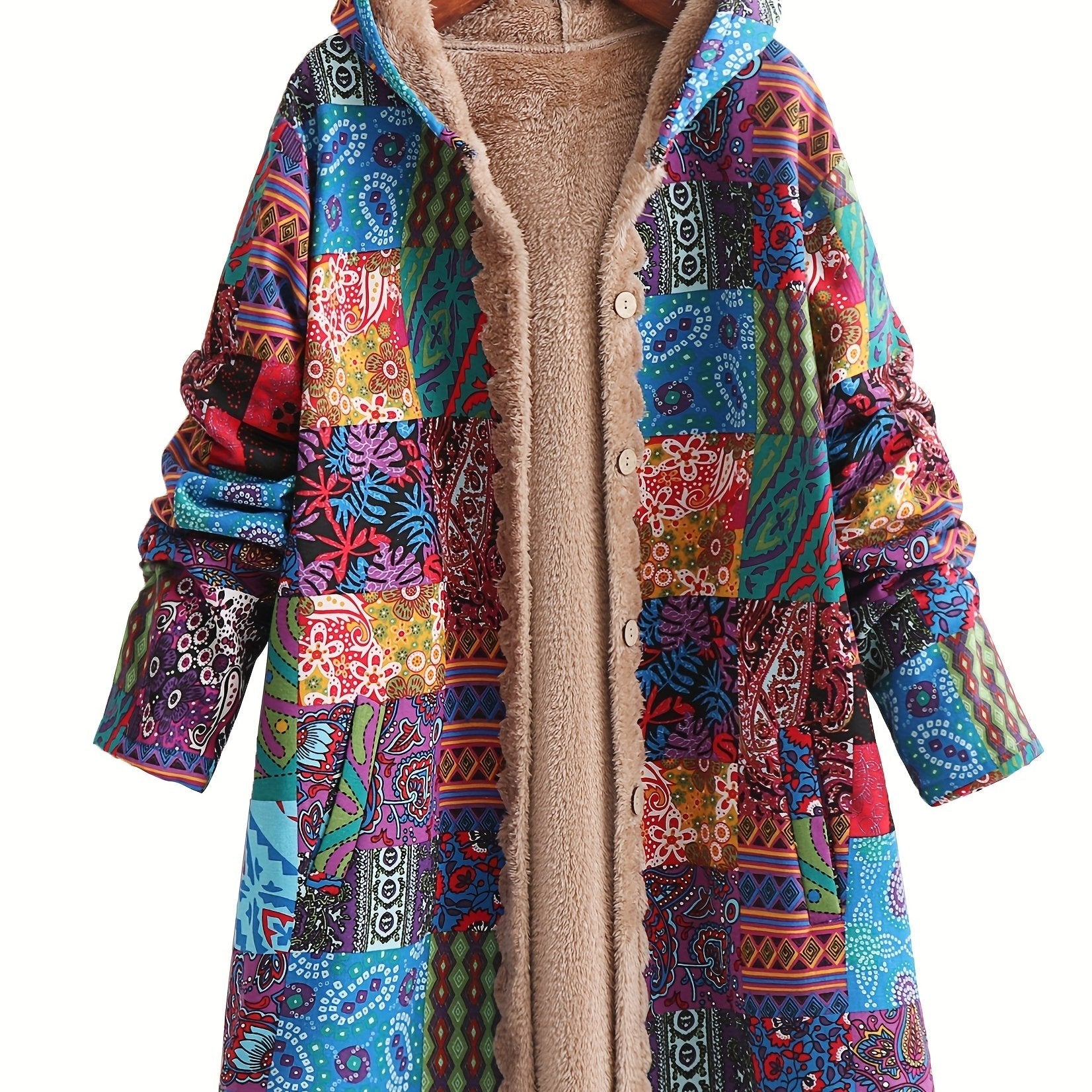 Rosalind | Cozy Patchwork Coat