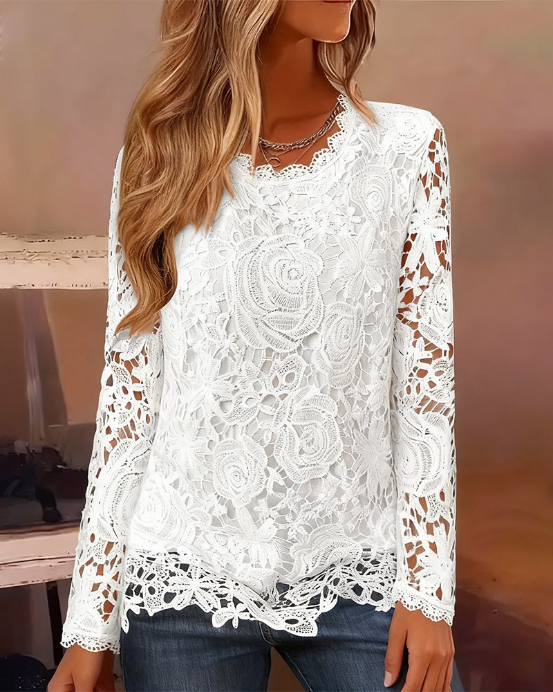 Amiko | Elegant Lace Blouse