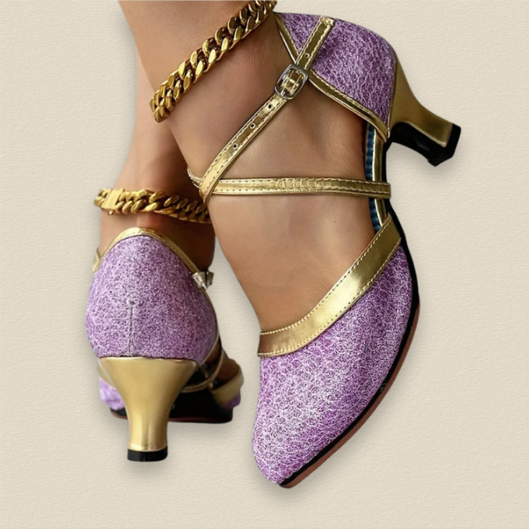 Seraphyne | Elegant Heeled Shoes with Double Straps