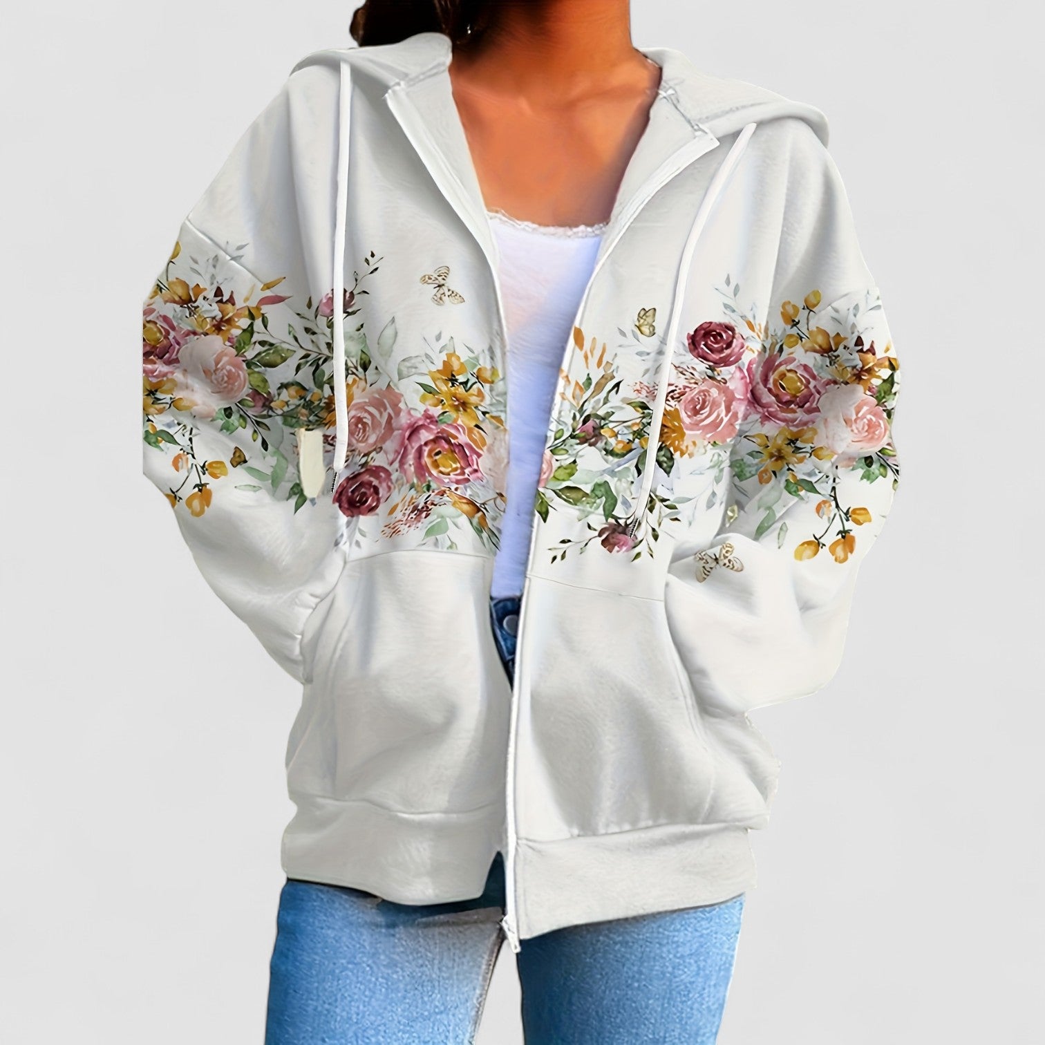 Estrella | Blooming Comfort Zip Jacket