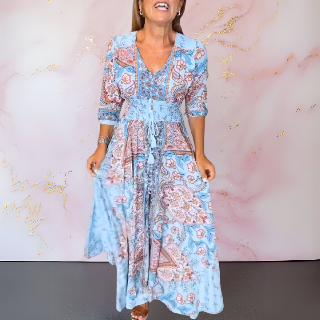 CAMELLIA | TIMELESS LONG SLEEVED SUMMER DRESS