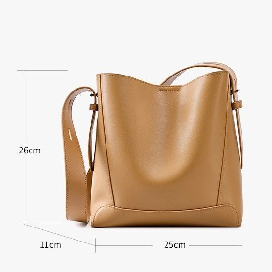 Genuine Crossbody & Shoulder Oversized Bucket Bag