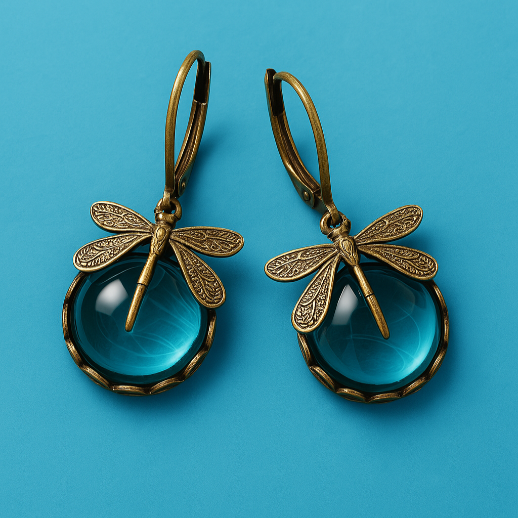 Spherical Dragonfly Earrings