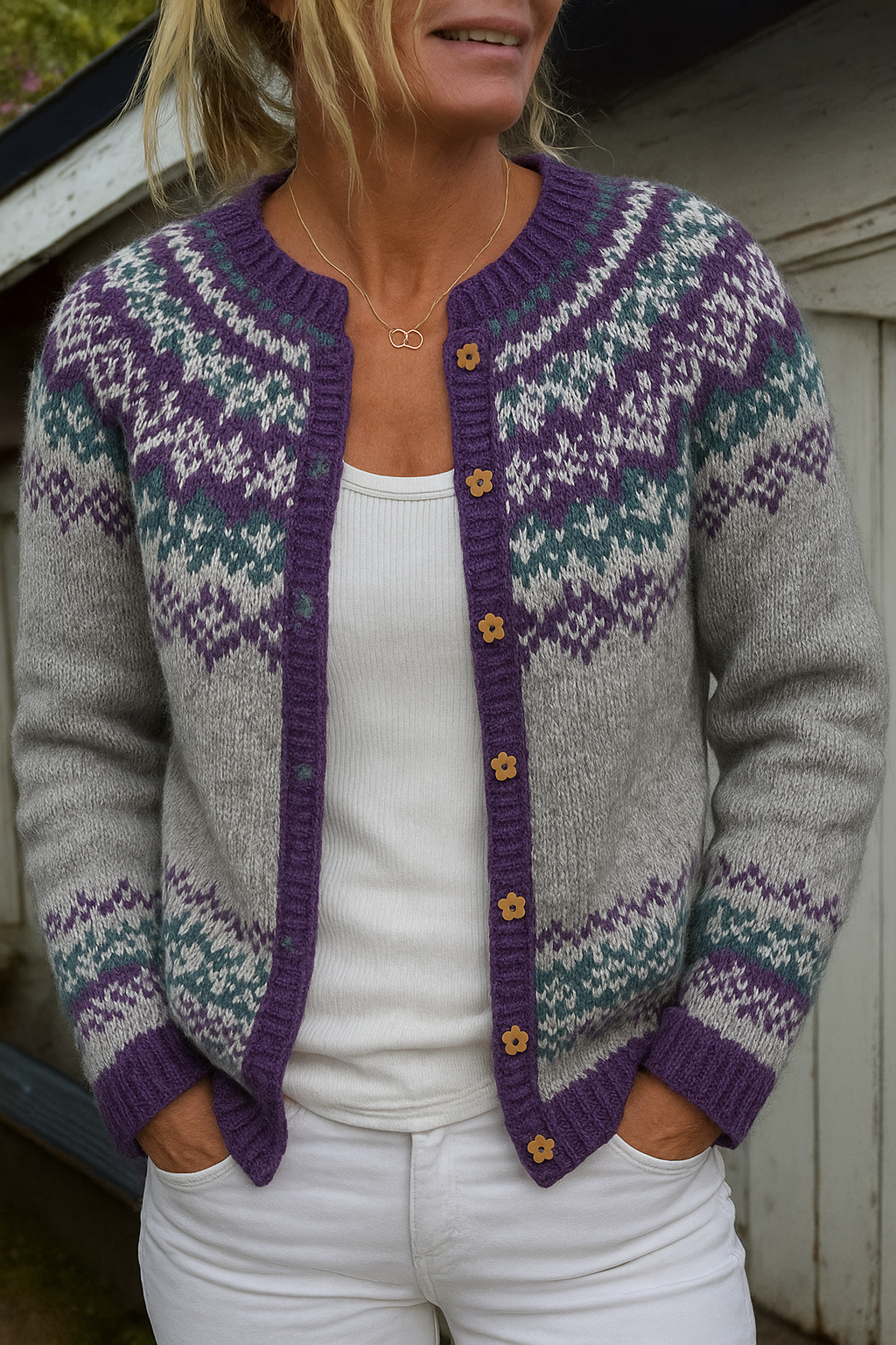 Corinne | Vintage Icelandic Cardigan
