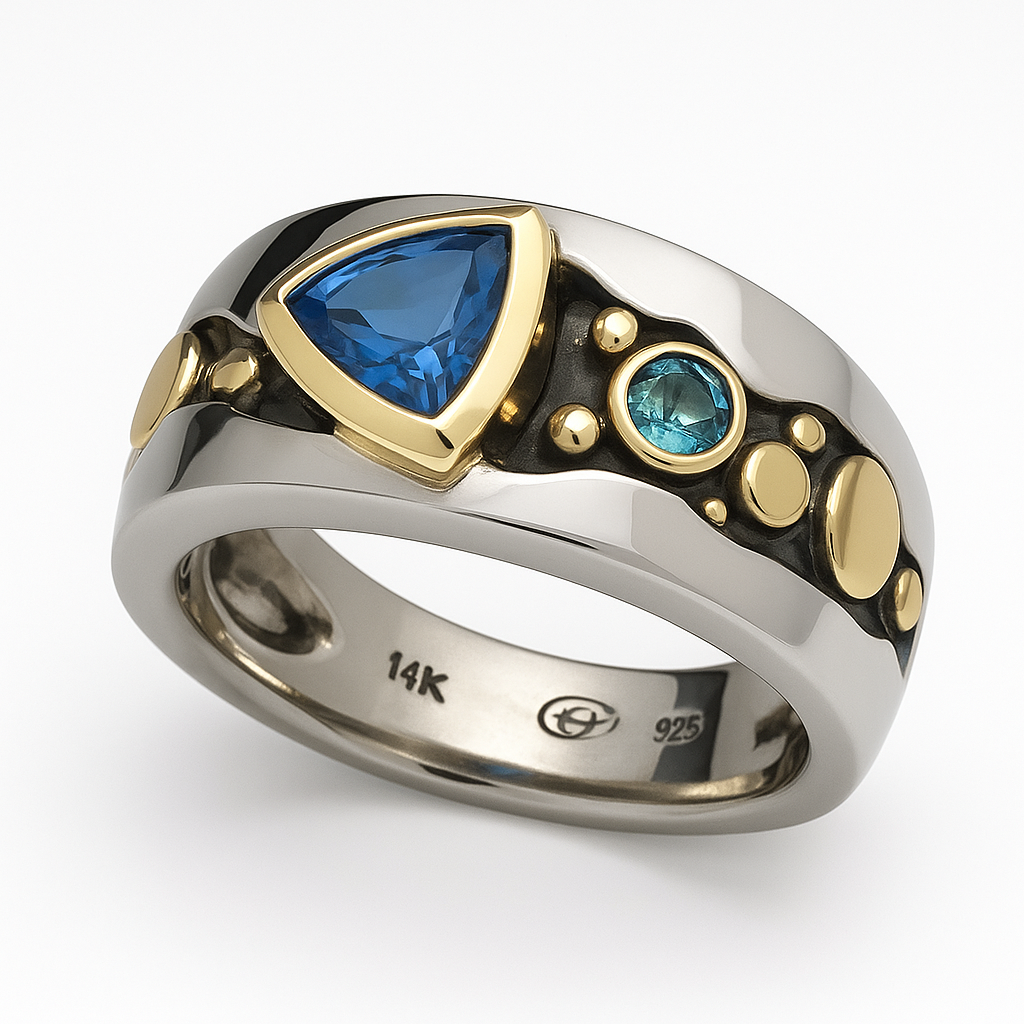 LLEWELYN | BLUE CRYSTAL RING