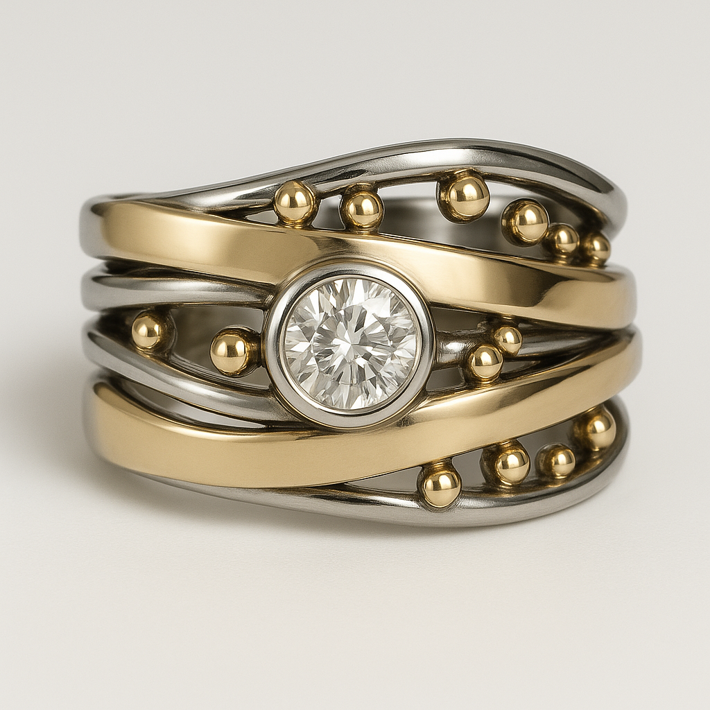 BRIDGET | TIMELESS GOLD INLAID RING