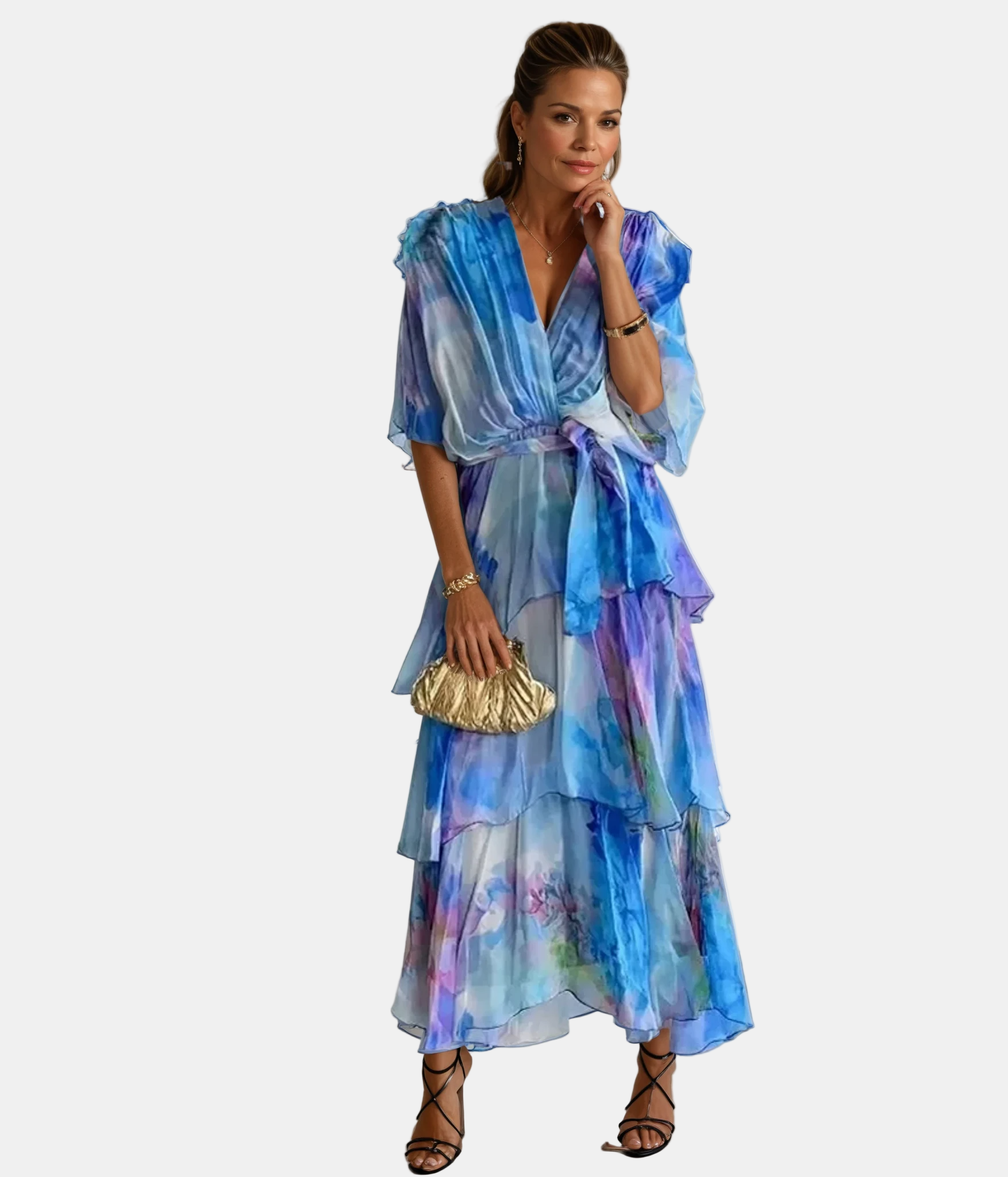 LORRAINE | ELEGANT V-NECK DRESS