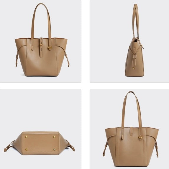 Vintage Lock Buckle Tote Bag