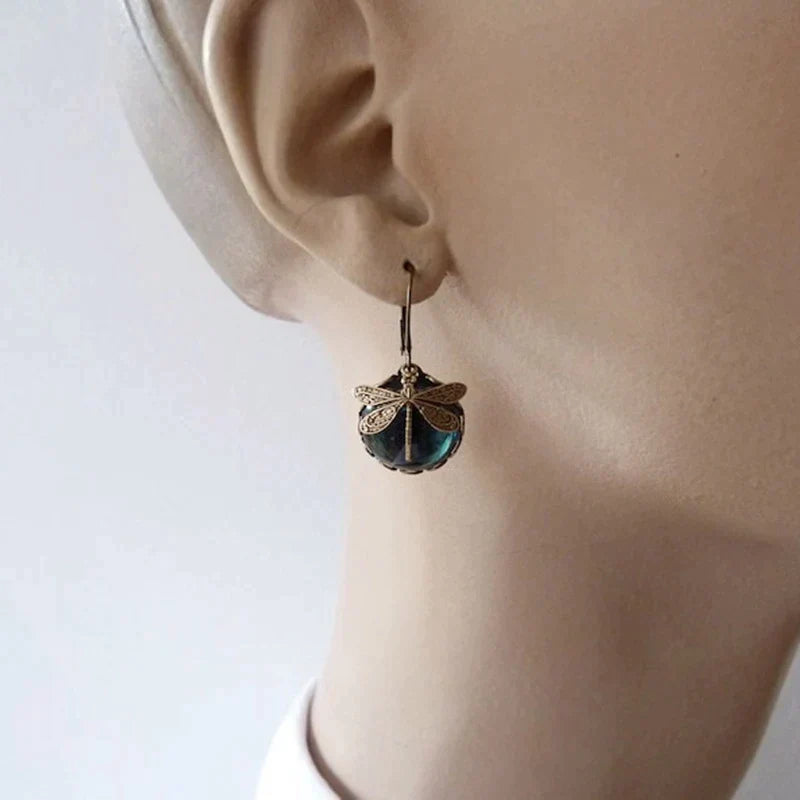Spherical Dragonfly Earrings