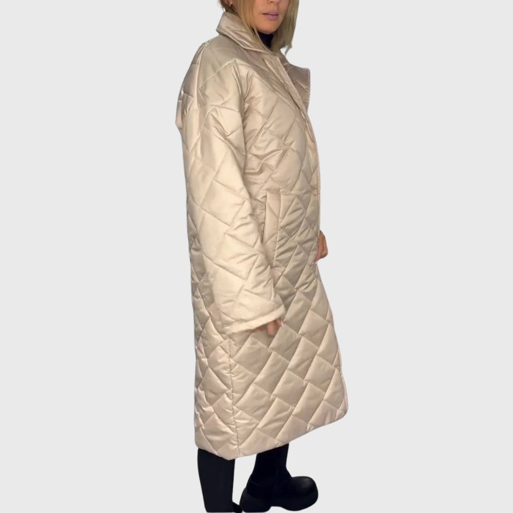 Rowena | Quilted Long Coat