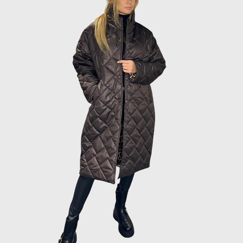Rowena | Quilted Long Coat