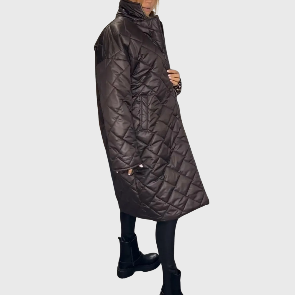 Rowena | Quilted Long Coat