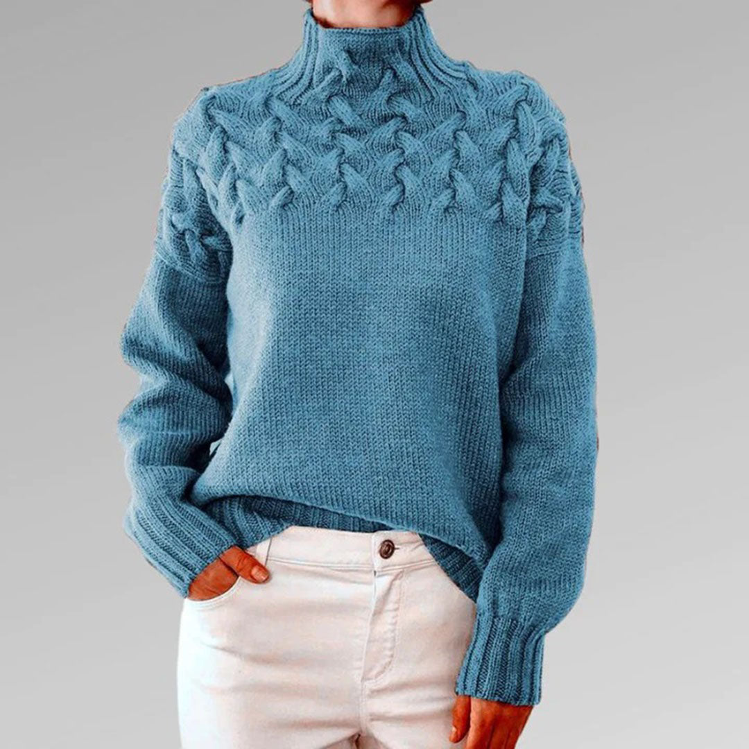Juno | Blush Cable Knit Sweater