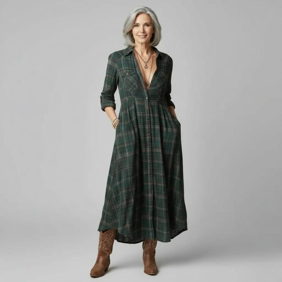 Clarabel | Flowing Shirt Dress